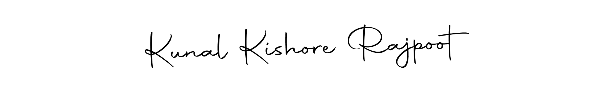 How to make Kunal Kishore Rajpoot name signature. Use Autography-DOLnW style for creating short signs online. This is the latest handwritten sign. Kunal Kishore Rajpoot signature style 10 images and pictures png