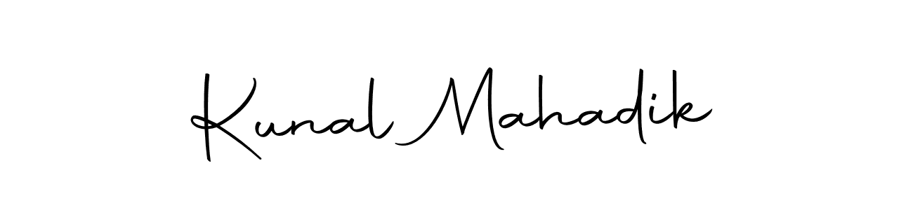 Make a beautiful signature design for name Kunal Mahadik. With this signature (Autography-DOLnW) style, you can create a handwritten signature for free. Kunal Mahadik signature style 10 images and pictures png