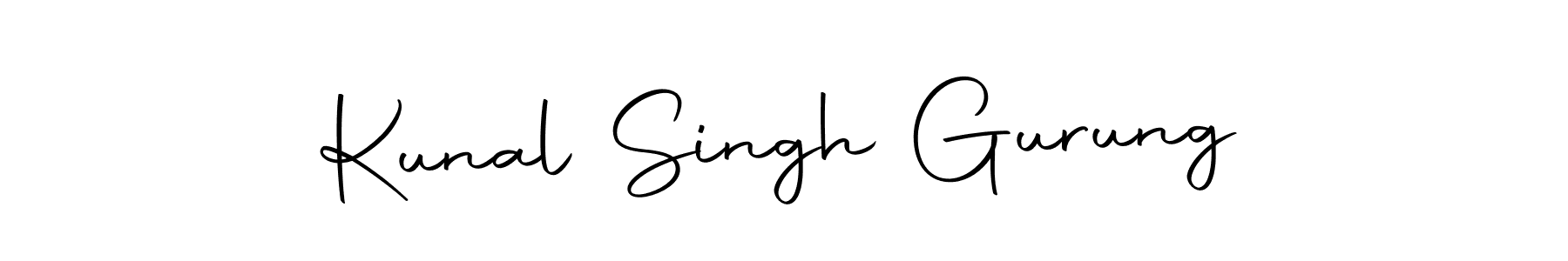 Create a beautiful signature design for name Kunal Singh Gurung. With this signature (Autography-DOLnW) fonts, you can make a handwritten signature for free. Kunal Singh Gurung signature style 10 images and pictures png