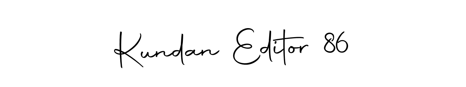 Create a beautiful signature design for name Kundan Editor 86. With this signature (Autography-DOLnW) fonts, you can make a handwritten signature for free. Kundan Editor 86 signature style 10 images and pictures png