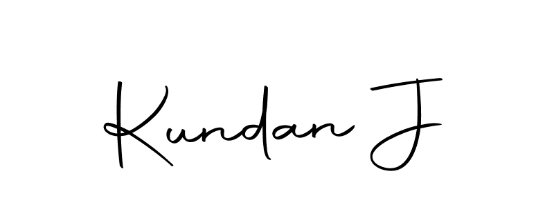 Design your own signature with our free online signature maker. With this signature software, you can create a handwritten (Autography-DOLnW) signature for name Kundan J. Kundan J signature style 10 images and pictures png