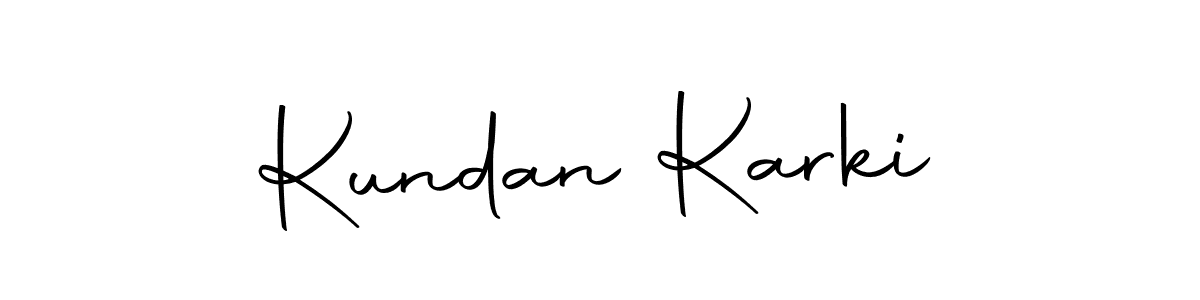 The best way (Autography-DOLnW) to make a short signature is to pick only two or three words in your name. The name Kundan Karki include a total of six letters. For converting this name. Kundan Karki signature style 10 images and pictures png