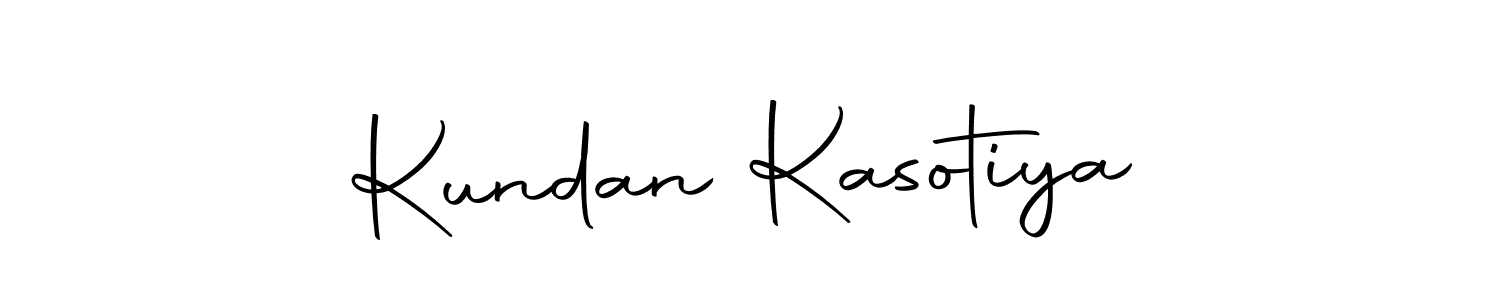 Use a signature maker to create a handwritten signature online. With this signature software, you can design (Autography-DOLnW) your own signature for name Kundan Kasotiya. Kundan Kasotiya signature style 10 images and pictures png