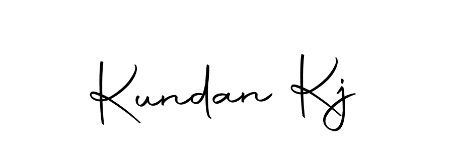 How to make Kundan Kj name signature. Use Autography-DOLnW style for creating short signs online. This is the latest handwritten sign. Kundan Kj signature style 10 images and pictures png