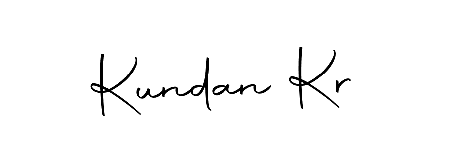Design your own signature with our free online signature maker. With this signature software, you can create a handwritten (Autography-DOLnW) signature for name Kundan Kr. Kundan Kr signature style 10 images and pictures png