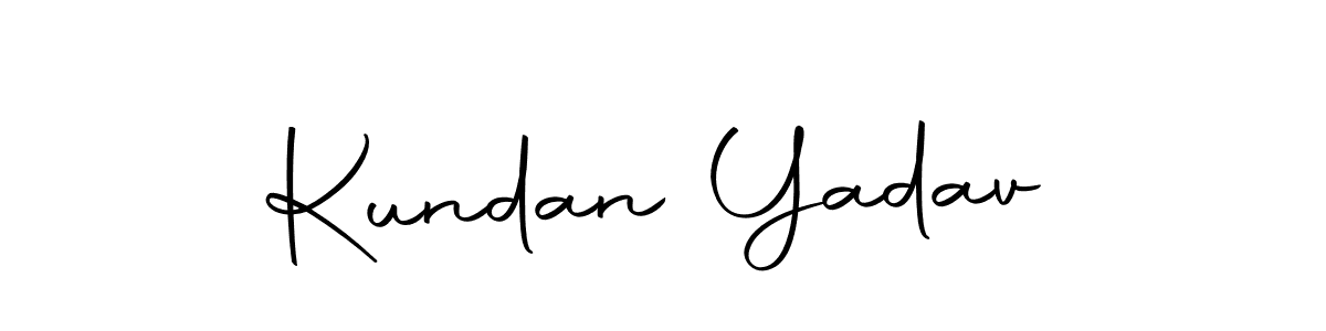 Design your own signature with our free online signature maker. With this signature software, you can create a handwritten (Autography-DOLnW) signature for name Kundan Yadav. Kundan Yadav signature style 10 images and pictures png