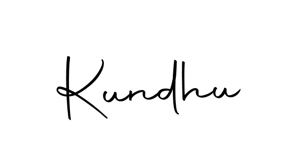 Design your own signature with our free online signature maker. With this signature software, you can create a handwritten (Autography-DOLnW) signature for name Kundhu. Kundhu signature style 10 images and pictures png