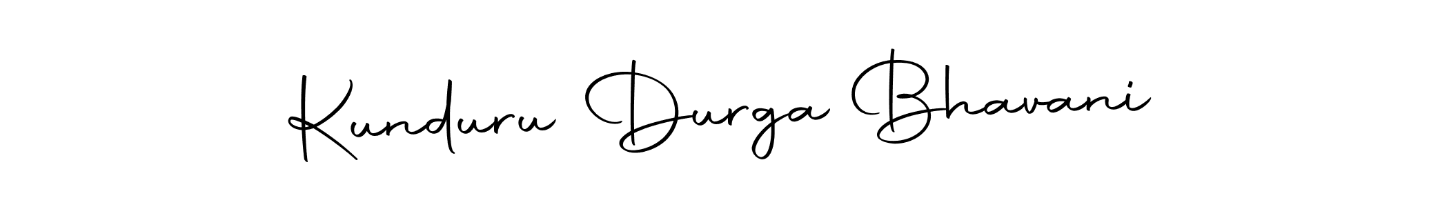 Use a signature maker to create a handwritten signature online. With this signature software, you can design (Autography-DOLnW) your own signature for name Kunduru Durga Bhavani. Kunduru Durga Bhavani signature style 10 images and pictures png