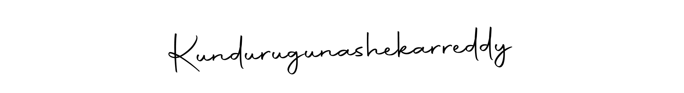 Use a signature maker to create a handwritten signature online. With this signature software, you can design (Autography-DOLnW) your own signature for name Kundurugunashekarreddy. Kundurugunashekarreddy signature style 10 images and pictures png