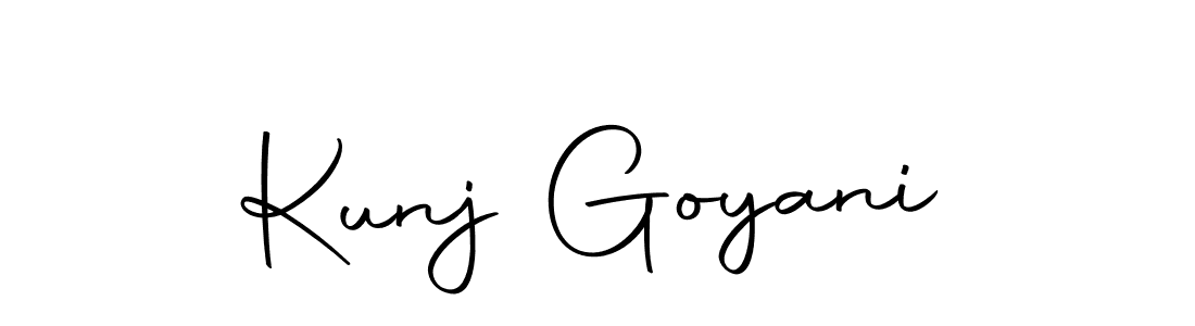 Create a beautiful signature design for name Kunj Goyani. With this signature (Autography-DOLnW) fonts, you can make a handwritten signature for free. Kunj Goyani signature style 10 images and pictures png