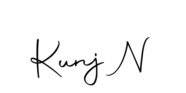 Autography-DOLnW is a professional signature style that is perfect for those who want to add a touch of class to their signature. It is also a great choice for those who want to make their signature more unique. Get Kunj N name to fancy signature for free. Kunj N signature style 10 images and pictures png