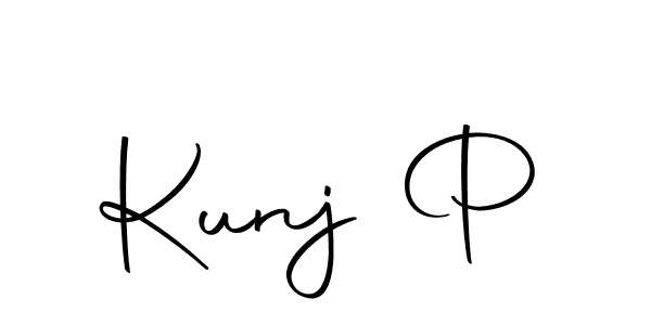 Best and Professional Signature Style for Kunj P. Autography-DOLnW Best Signature Style Collection. Kunj P signature style 10 images and pictures png