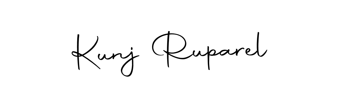 Once you've used our free online signature maker to create your best signature Autography-DOLnW style, it's time to enjoy all of the benefits that Kunj Ruparel name signing documents. Kunj Ruparel signature style 10 images and pictures png