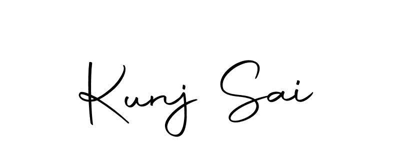 Kunj Sai stylish signature style. Best Handwritten Sign (Autography-DOLnW) for my name. Handwritten Signature Collection Ideas for my name Kunj Sai. Kunj Sai signature style 10 images and pictures png