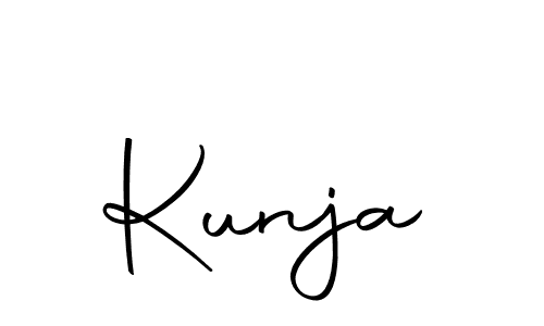 Design your own signature with our free online signature maker. With this signature software, you can create a handwritten (Autography-DOLnW) signature for name Kunja. Kunja signature style 10 images and pictures png