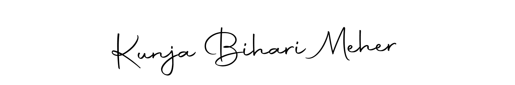 Kunja Bihari Meher stylish signature style. Best Handwritten Sign (Autography-DOLnW) for my name. Handwritten Signature Collection Ideas for my name Kunja Bihari Meher. Kunja Bihari Meher signature style 10 images and pictures png