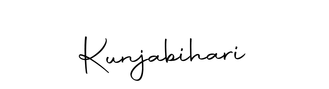 Use a signature maker to create a handwritten signature online. With this signature software, you can design (Autography-DOLnW) your own signature for name Kunjabihari. Kunjabihari signature style 10 images and pictures png