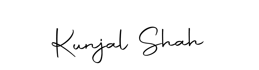 You should practise on your own different ways (Autography-DOLnW) to write your name (Kunjal Shah) in signature. don't let someone else do it for you. Kunjal Shah signature style 10 images and pictures png