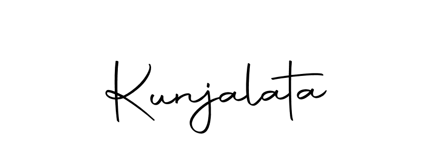 Kunjalata stylish signature style. Best Handwritten Sign (Autography-DOLnW) for my name. Handwritten Signature Collection Ideas for my name Kunjalata. Kunjalata signature style 10 images and pictures png