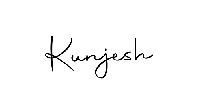 The best way (Autography-DOLnW) to make a short signature is to pick only two or three words in your name. The name Kunjesh include a total of six letters. For converting this name. Kunjesh signature style 10 images and pictures png