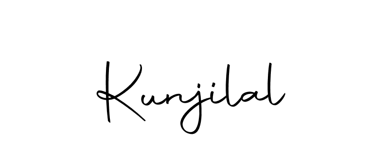 Use a signature maker to create a handwritten signature online. With this signature software, you can design (Autography-DOLnW) your own signature for name Kunjilal. Kunjilal signature style 10 images and pictures png