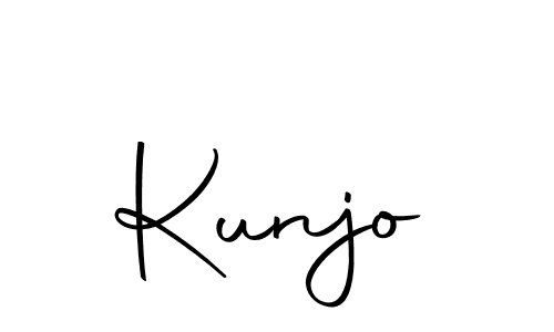 Design your own signature with our free online signature maker. With this signature software, you can create a handwritten (Autography-DOLnW) signature for name Kunjo. Kunjo signature style 10 images and pictures png