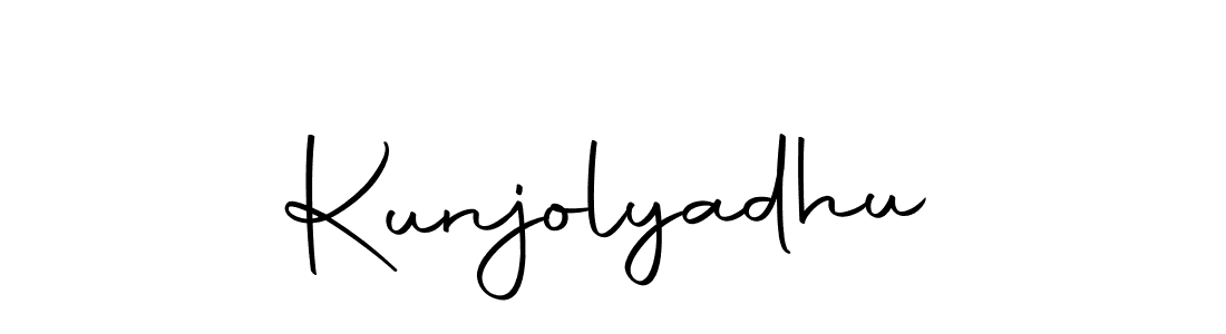 It looks lik you need a new signature style for name Kunjolyadhu. Design unique handwritten (Autography-DOLnW) signature with our free signature maker in just a few clicks. Kunjolyadhu signature style 10 images and pictures png