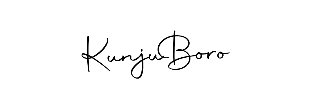 The best way (Autography-DOLnW) to make a short signature is to pick only two or three words in your name. The name Kunju  Boro include a total of six letters. For converting this name. Kunju  Boro signature style 10 images and pictures png