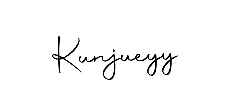 How to make Kunjueyy signature? Autography-DOLnW is a professional autograph style. Create handwritten signature for Kunjueyy name. Kunjueyy signature style 10 images and pictures png