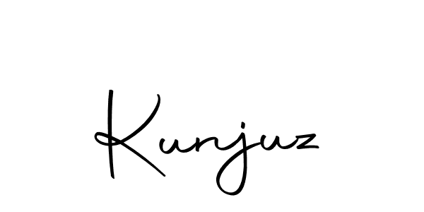 Similarly Autography-DOLnW is the best handwritten signature design. Signature creator online .You can use it as an online autograph creator for name Kunjuz. Kunjuz signature style 10 images and pictures png