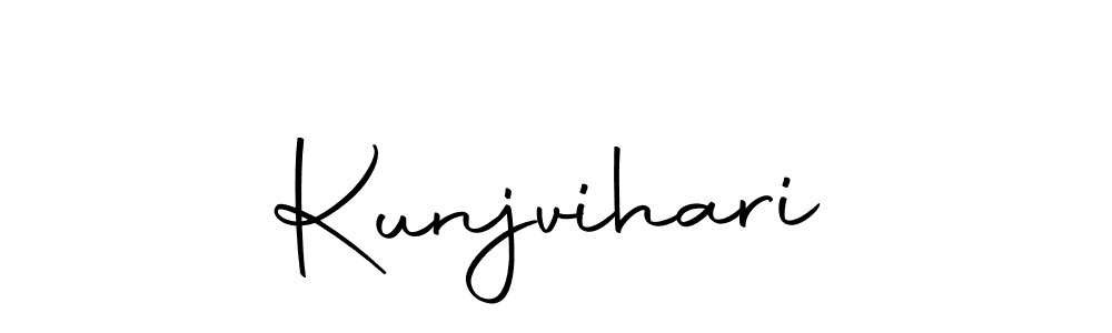 You should practise on your own different ways (Autography-DOLnW) to write your name (Kunjvihari) in signature. don't let someone else do it for you. Kunjvihari signature style 10 images and pictures png