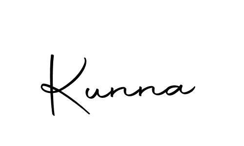Kunna stylish signature style. Best Handwritten Sign (Autography-DOLnW) for my name. Handwritten Signature Collection Ideas for my name Kunna. Kunna signature style 10 images and pictures png