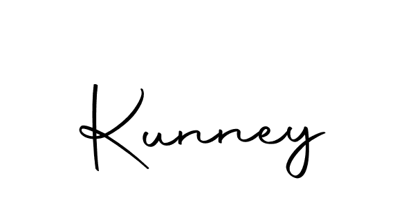 Use a signature maker to create a handwritten signature online. With this signature software, you can design (Autography-DOLnW) your own signature for name Kunney. Kunney signature style 10 images and pictures png