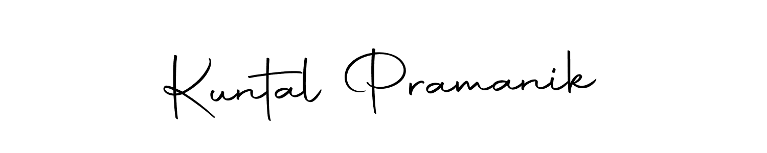 The best way (Autography-DOLnW) to make a short signature is to pick only two or three words in your name. The name Kuntal Pramanik include a total of six letters. For converting this name. Kuntal Pramanik signature style 10 images and pictures png