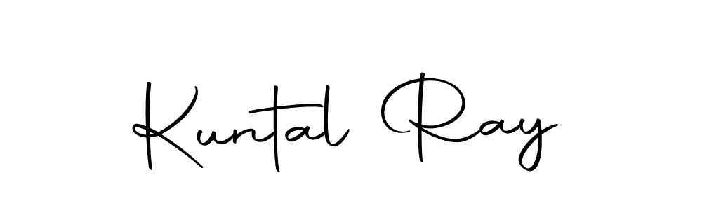 How to make Kuntal Ray name signature. Use Autography-DOLnW style for creating short signs online. This is the latest handwritten sign. Kuntal Ray signature style 10 images and pictures png