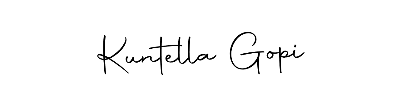 Use a signature maker to create a handwritten signature online. With this signature software, you can design (Autography-DOLnW) your own signature for name Kuntella Gopi. Kuntella Gopi signature style 10 images and pictures png