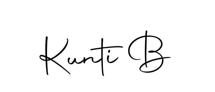 You can use this online signature creator to create a handwritten signature for the name Kunti B. This is the best online autograph maker. Kunti B signature style 10 images and pictures png
