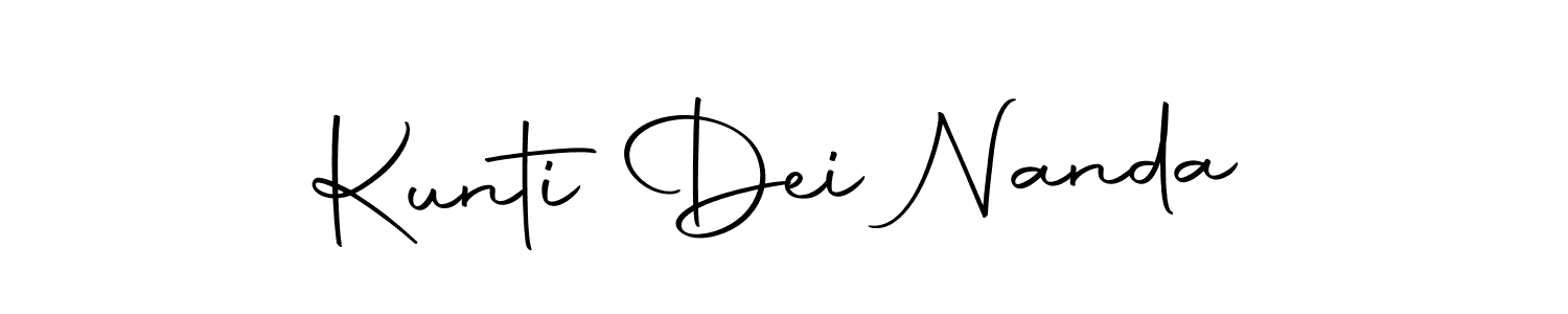 Create a beautiful signature design for name Kunti Dei Nanda. With this signature (Autography-DOLnW) fonts, you can make a handwritten signature for free. Kunti Dei Nanda signature style 10 images and pictures png