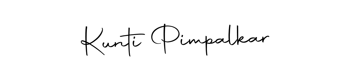 You should practise on your own different ways (Autography-DOLnW) to write your name (Kunti Pimpalkar) in signature. don't let someone else do it for you. Kunti Pimpalkar signature style 10 images and pictures png