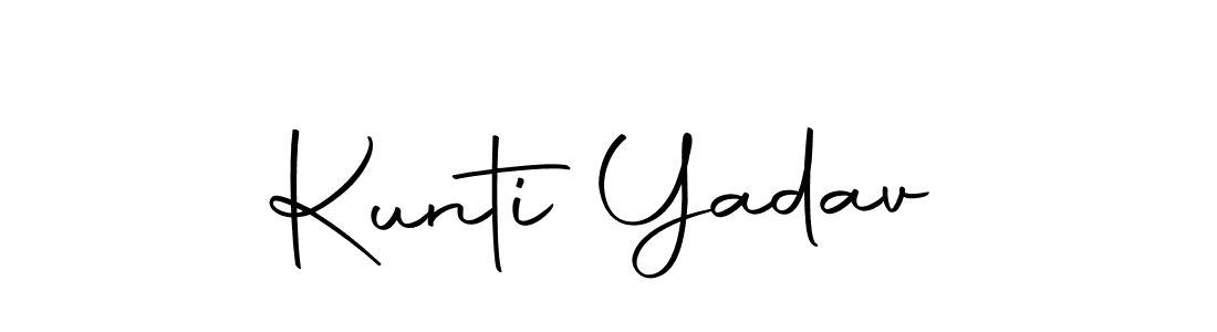 Make a beautiful signature design for name Kunti Yadav. Use this online signature maker to create a handwritten signature for free. Kunti Yadav signature style 10 images and pictures png
