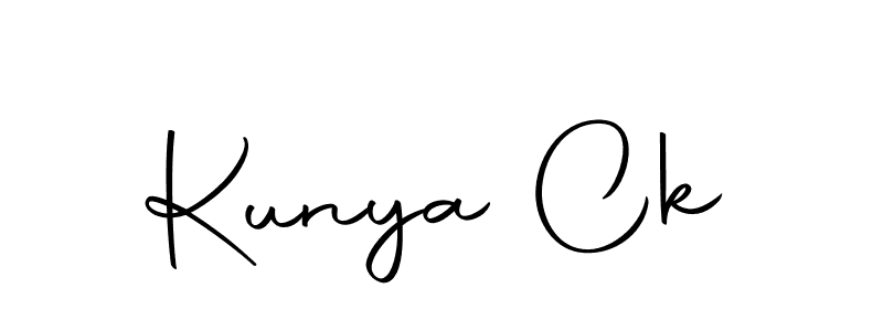 How to make Kunya Ck signature? Autography-DOLnW is a professional autograph style. Create handwritten signature for Kunya Ck name. Kunya Ck signature style 10 images and pictures png