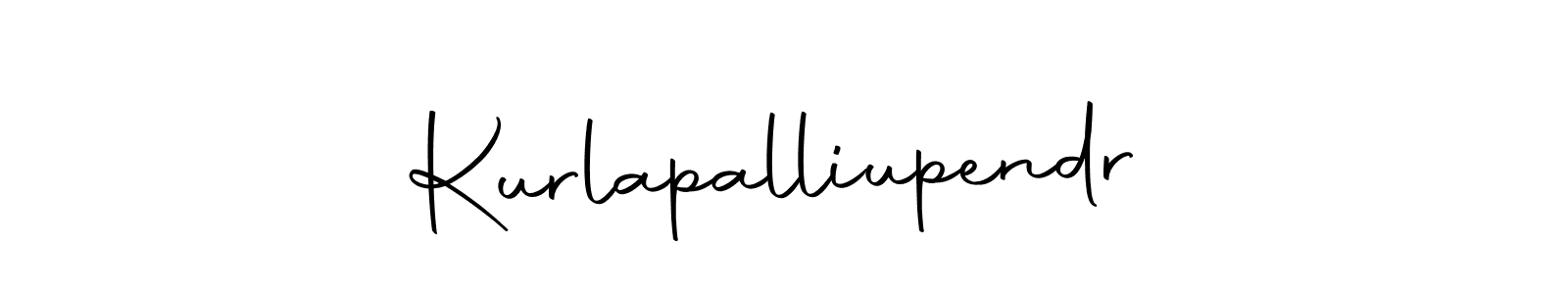 Use a signature maker to create a handwritten signature online. With this signature software, you can design (Autography-DOLnW) your own signature for name Kurlapalliupendr. Kurlapalliupendr signature style 10 images and pictures png