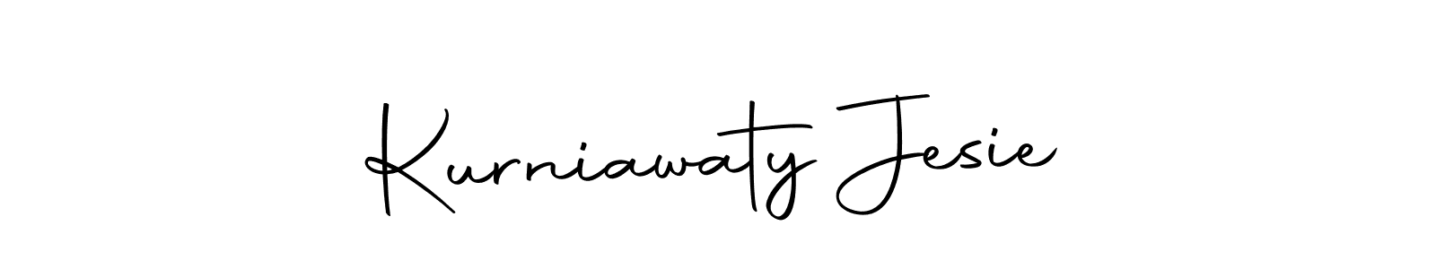 Create a beautiful signature design for name Kurniawaty Jesie. With this signature (Autography-DOLnW) fonts, you can make a handwritten signature for free. Kurniawaty Jesie signature style 10 images and pictures png