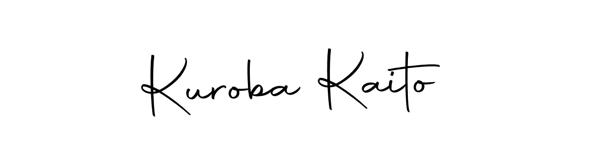 Design your own signature with our free online signature maker. With this signature software, you can create a handwritten (Autography-DOLnW) signature for name Kuroba Kaito. Kuroba Kaito signature style 10 images and pictures png