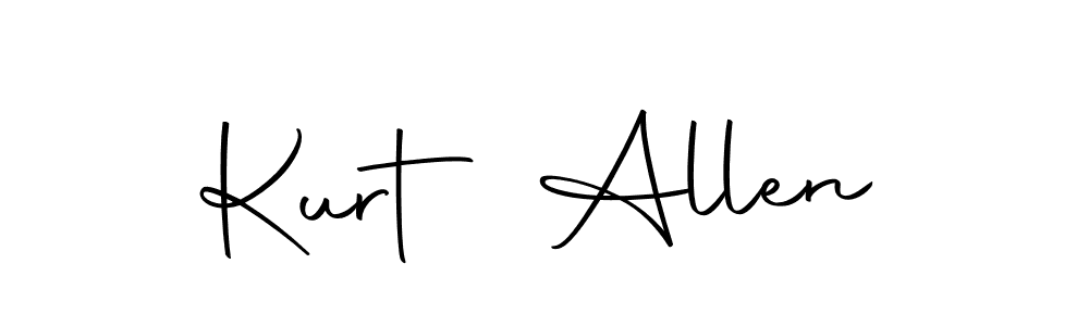 You should practise on your own different ways (Autography-DOLnW) to write your name (Kurt Allen) in signature. don't let someone else do it for you. Kurt Allen signature style 10 images and pictures png
