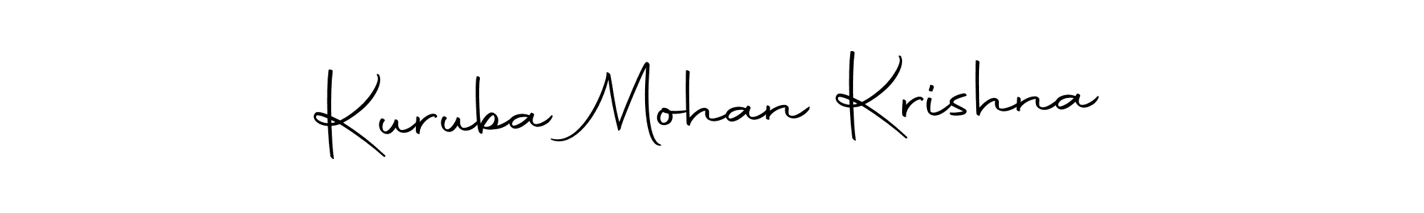 Also we have Kuruba Mohan Krishna name is the best signature style. Create professional handwritten signature collection using Autography-DOLnW autograph style. Kuruba Mohan Krishna signature style 10 images and pictures png