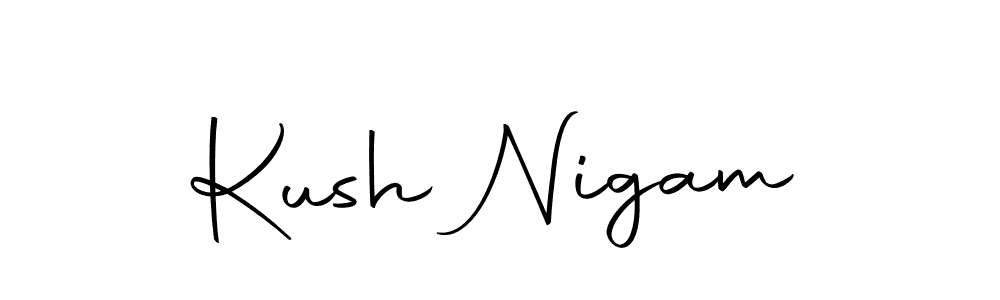 The best way (Autography-DOLnW) to make a short signature is to pick only two or three words in your name. The name Kush Nigam include a total of six letters. For converting this name. Kush Nigam signature style 10 images and pictures png