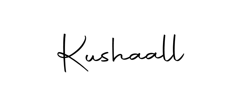 You should practise on your own different ways (Autography-DOLnW) to write your name (Kushaall) in signature. don't let someone else do it for you. Kushaall signature style 10 images and pictures png