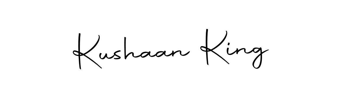 Use a signature maker to create a handwritten signature online. With this signature software, you can design (Autography-DOLnW) your own signature for name Kushaan King. Kushaan King signature style 10 images and pictures png