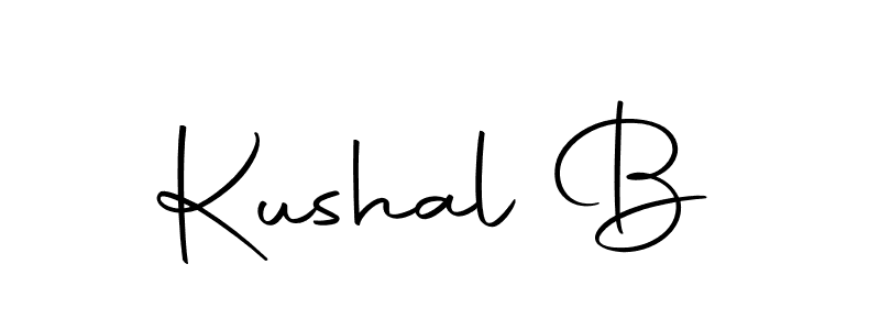 Also we have Kushal B name is the best signature style. Create professional handwritten signature collection using Autography-DOLnW autograph style. Kushal B signature style 10 images and pictures png